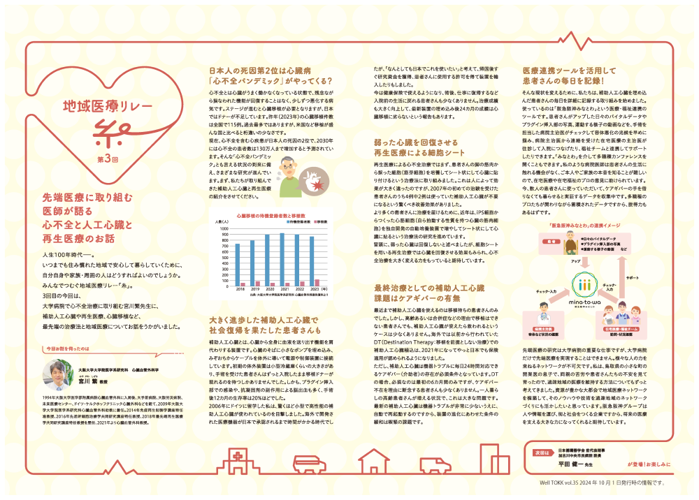 先端医療に取り組む医師が語る心不全と人工心臓と再生医療のお話