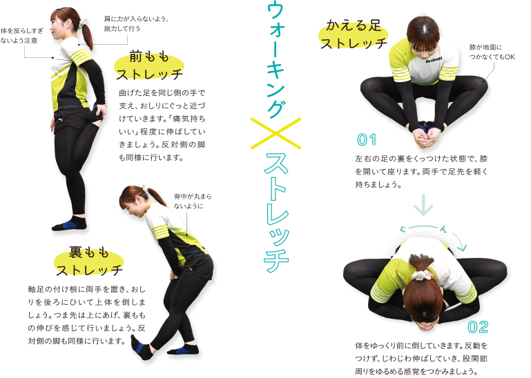 ウォーキングxストレッチ